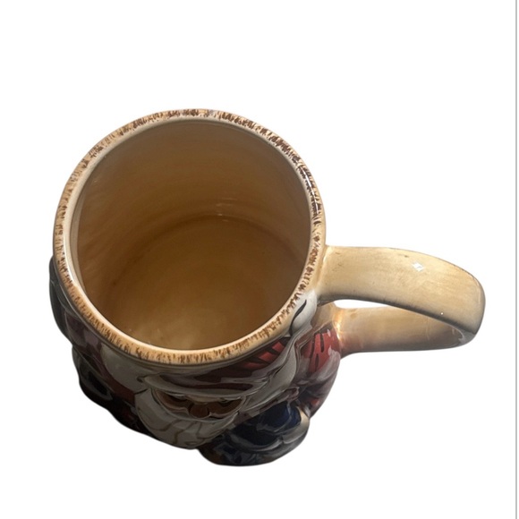 DARIO FARRUCCI Designs Oversized Large Santa Coffee Mug Hand Painted Christmas - Picture 4 of 5